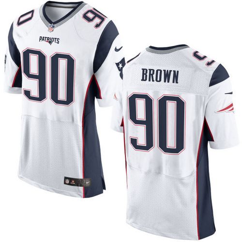 Nike Patriots #90 Malcom Brown White Men's Stitched NFL New Elite Jersey